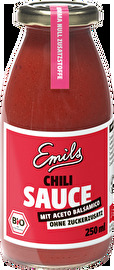 Die Chili Sauce von Emils ist perfekt für alle, die es gerne etwas schärfer mögen.