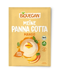 Meine Panna Cotta Mango von Biovegan ist ein fruchtig frisches Dessert, das du in kürzester Zeit zubereiten kannst.