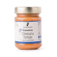Cheesana Tomate ist ein besonders cremiger und veganer Brotaufstrich mit einem besonderen Schmelz, mediterran abgerundet durch das fruchtige Aroma sonnenverwöhnter Tomaten.