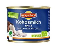 Kokosmilch extra von Morgenland ist der ideale Schlagcremeersatz für deine vegane Küche! Naturbelassen, schonend hergestellt und immer lecker! Jetzt neu bei kokku!