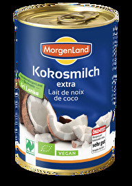 Die gute Kokosmilch aus garantiert biologischem Anbau von Morgenland - lecker und vielseitig anwendbar! Kauf es günstig bei kokku, deinem Veganshop!