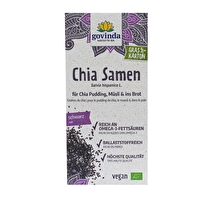 Chia Samen von Govinda sind reich an wertvollen Fettsäuren, Ballaststoffen, Vitaminen und Mineralstoffen.