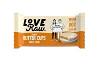 Die White Choc Peanut Butter Cups von LoveRaw sind eine leckere Nascherei für Zwischendurch.
