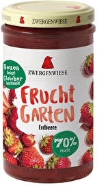 Der Zwergenwiese FruchtGarten Erdbeere eignet sich nicht nur klassisch fürs Brot sondern auch ideal als Nachtisch zu Grießpudding, Eiscreme oder als Kuchenfüllung.