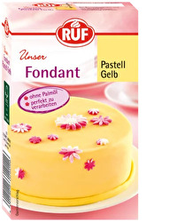 Mit dem Fondant in Pastell Gelb von RUF kannst du wunderschöne, sommerliche Torten kreieren.