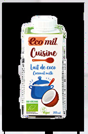 Die Kokos Cuisine von EcoMil enthält weniger als 8% Fett und das bei 100% Geschmack!