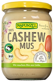 In das Cashewmus von Rapunzel kommen nur 100% biologische Cashewnüsse, ohne jegliche Zusätze - ganz und gar purer Genuss.