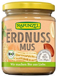 Für das Erdnussmus fein von Rapunzel werden 100% biologische, geröstete Erdnüsse, ohne Zusätze verwendet.