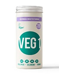 Das VEG 1 Schwarze Johannisbeere 180 Stück von The Vegan Society ist ein Rundumpaket in Sachen veganer Nahrungsergänzung. Der Vorrat reicht bei Erwachsenen ein halbes Jahr!
