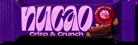 Der Crisp & Crunch Riegel von nucao kombiniert crunchy Cornflakes mit cremiger Schokolade.