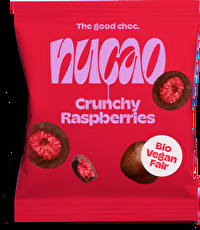 Frucht mit Schokolade ist bei weitem keine Neuheit, aber diese kleinen crunchy Raspberries von nucao sind durchaus was Besonderes.