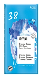 Die Creemy Classic von Vivani ist eine rein pflanzliche, helle Schokolade, die einer Vollmilchschokolade nachempfunden wurde.