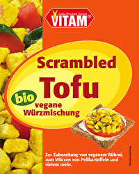 Mit der Scrambled Tofu Gewürzmischung von VITAM gelingt die das vegane Frühstücksei im Nu! Jetzt günstig bei kokku, deinem veganen Onlineshop, kaufen!