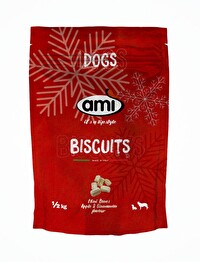 Die Biscuits Apple & Cinnamon von AMI sind köstliche kleine Kekse für deinen Hund, damit auch er die Weihnachtszeit richtig genießen kann.