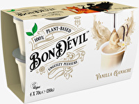 Der cremige Vanilla Ganache Dessertgenuss von Bon Dévil kommt im Multipack daher.