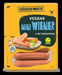 Die veganen Mini Wiener mit Erbsenprotein von GREENFORCE sind klassisch herzhaft lecker und das ganz ohne Tierleid.