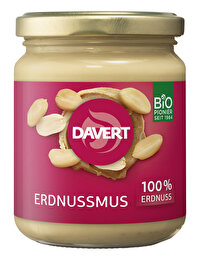 Das Erdnussmus von Davert besteht aus 100% gerösteten Erdnüssen und 0% Zucker.