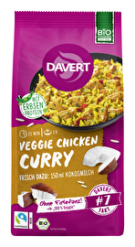 Wenn du Lust auf etwas Neues hast, ist die Veggie Chicken Curry Trockenmischung von Davert genau das Richtige.