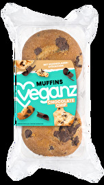 Die Muffins Chocolate Chip von Veganz sind eine süße Versuchung für alle, die keine Zeit oder keine Lust aufs Backen haben.
