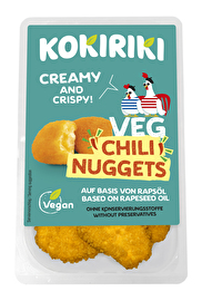 Perfekt für die schnelle Küche: Diese leckeren Chili Nuggets Cheese-Style von Kokiriki bringen mit einem Hauch Jalapeño-Pfeffer genau die richtige Schärfe in jedes Gericht.