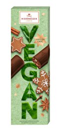 Die veganen Chocolate Klassiker in der Sorte „Lebkuchen“ von Niederegger bringen festliche Freude mit ihren Pralinen, die eine Gewürz-Kakaocreme-Füllung (57 %) in Zartbitter-Schokolade verbergen.