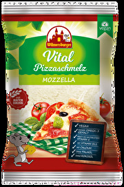 Der Pizzaschmelz Vital Mozzella von Wilmersburger lässt den Traum für jeden wahr werden, der gerne einen Mozzarella-Ersatz auf seiner Pizza hätte.