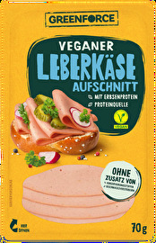 Der Aufschnitt Leberkäse von GREENFORCE ist für uns wie eine kleine Delikatesse, die bei keinem Abendessen fehlen sollte.