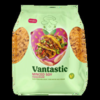 Das Soja Granulat 300g im kleinen aber sehr ergiebigen Haushaltsformat von Vantastic Foods. Wenn Ihr Chili sin carne, Sauce Bolognese oder vegetarische Burger liebt, wird die Packung schnell verbraucht sein!