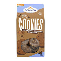 Dinkel-Vollkorn Cookies von Sommer – Knusprige Cookies mit herber Zartbitterschokolade und knackigen Haselnüssen. Unwiderstehlich lecker und perfekt für den genussvollen Moment!