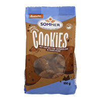 Dinkel Schoko Cookies - Mini Beutel von Sommer – Knusprige Cookies mit knackigen Haselnüssen und herber Zartbitterschokolade. Vegan und perfekt für unterwegs in der praktischen Mini-Variante!