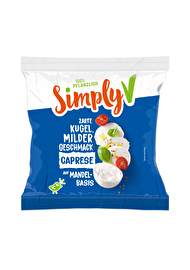 Aufgepasst liebe Leute, hier kommt die neue vegane Mozzarella Alternative - der Caprese Genuss - von Simply V und der wird euch umhauen.