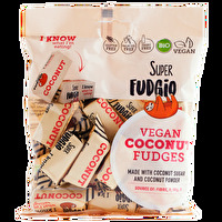 Die Toffees °Coconut Flavour° von Super Fudgio schmecken wirklich einmalig intensiv nach Kokosnuss, sind extrem weich und schmelzen im Mund.