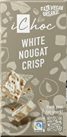 Die White Nougat Crisp von iChoc kommt jetzt nicht nur mit neuem Design, sondern auch mit neuer Rezeptur um die Ecke.