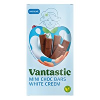 Die Mini Choc Bars White Creem Riegel von Vantastic lassen Kindheitserinnerungen wach werden.