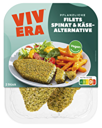 Das Vegane Filet Spinat & Käsealternative von Vivera kombiniert Spinat und eine vegane Käsealternative auf köstliche Art und Weise.