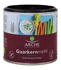 Das Guarkernmehl von Arche in Bio-Qualität - das ideale Bindemittel, mit oder ohne Kochen! Jetzt bei kokku, deinem Veganshop, kaufen!