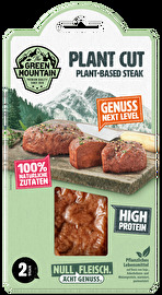 Das Plant Cut Steak von The Green Mountain auf Basis von Soja-, Ackerbohnen- und Weizenprotein überzeugt mit seinem aromatischen Geschmack und hohen Proteingehalt.