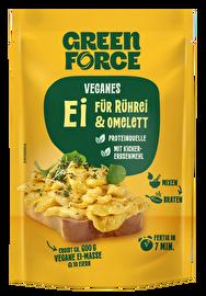 Mit dem veganes Ei - Trockenmix von Greenforce auf Basis von Ackerbohnenmehl gelingen pflanzliche Frühstücks- und Kochklassiker besonders einfach.
