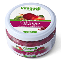 Der Vikinger-Salat von Vitaquell mit jeder Menge roter Beete schmeckt herrlich pikant. Wer auf nordische Geschmäcker steht, wird hier fündig! Jetzt preiswert bei kokku im veganen Onlineshop bestellen!