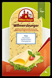 Die Wilmersburger Scheiben Pilze eignet sich für alle, die Champignons und Schmelzscheiben lieben. Vegan und günstig bei kokku kaufen!