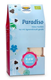 Paradiso Konfekt: Das sahnige Erlebnis von Kokos mit saftigen Kokosstücken - ein charaktervoller Geschmack. Vegan und günstig bei kokku kaufen!