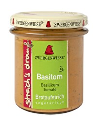 Der Brotaufstrich Basitom streichs drauf von Zwergenwiese vereint den vollen fruchtigen Geschmack der Tomate im frischem Basilikum und wird zu einem unglaublich leckerem Brotaufstrich!