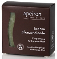 Die Brahmi Pflanzenölseife 3in1 von Apeiron pflegt und revitalisiert trockene Haut und sprödes, trockenes Haar sicher und zuverlässig! Jetzt günstig bei kokku im Veganshop kaufen!