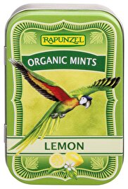 Die Organic Mints Lemon Lutschpastillen von Rapunzel sind erfrischende Lutsch-Pastillen mit Zitronengeschmack.
