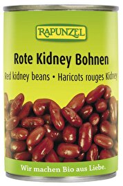 Die Roten Kidney Bohnen von Rapunzel sind fertig gekocht und können sofort aus der Dose verzehrt oder weiter verarbeitet werden.