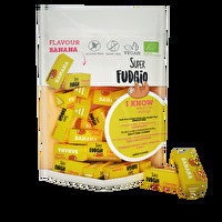 Die Toffee °Banana Flavour° von Super Fudgio mit dem Pulver aus gefriergetrockneten Bananen schmelzen auf der Zunge und sind extraweich! Jetzt preiswert bei kokku im veganen Onlineshop bestellen!