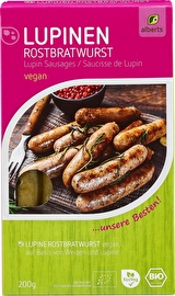 Knusprig angebraten in der Pfanne oder auf dem Grill zeigen die Lupinen Rostbratwurst von alberts ihr Können.