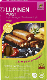Die Lupinen Wurst von alberts hält, was sie verspricht, denn sie ist wahrlich zum Dahinschmelzen.