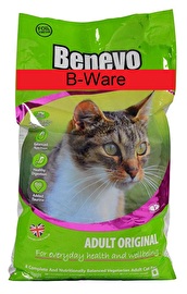 Im 10kg-Großpack des veganen Katzenfutters von Benevo ist alles enthalten, was deine Katze braucht. Jetzt günstig im Vegan-Shop bei kokku kaufen!