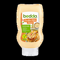 Bedda Cheddar Style Sauce ist eine vegane Dip Alternative. Ob warm oder kalt, überzeugt sie mit einem wahren Hochgenuss.